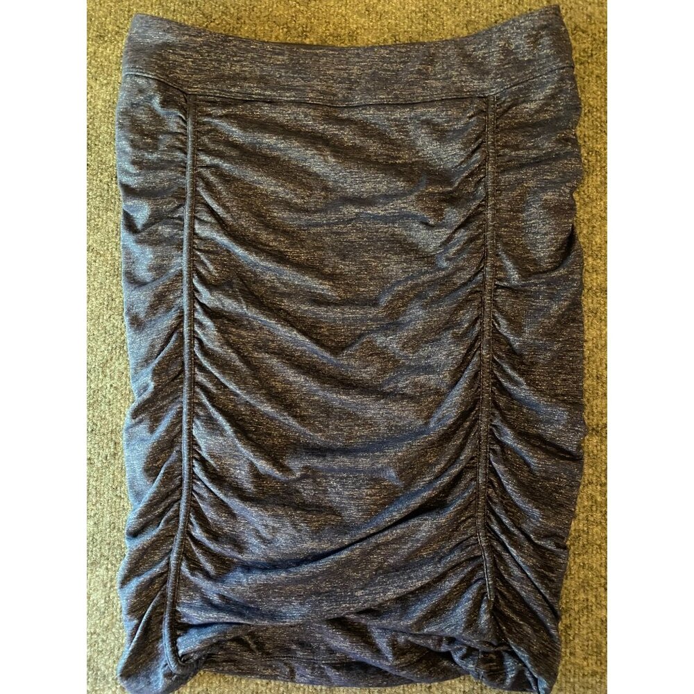 Athleta Odyssey Skirt Womens S Blue Ruched‎ Stretch Activewear Tennis Pickleball